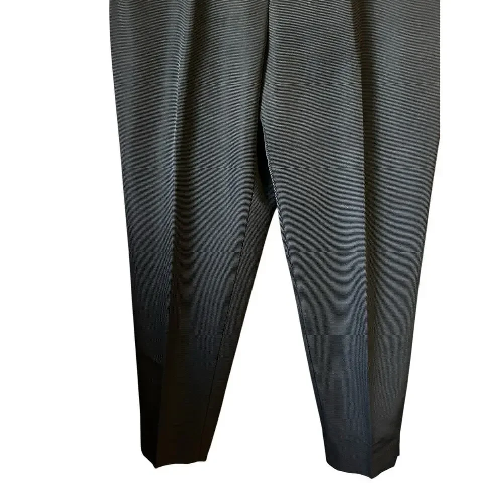 Dana Buchman Petite Women’s Black Straight Leg Wool Nylon Lined Pants Size 16P